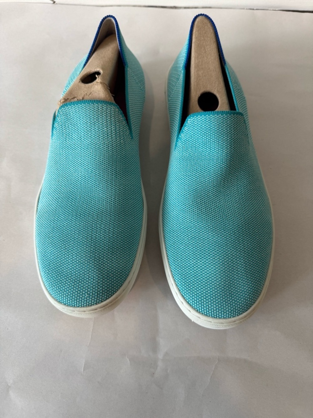 Rothy’s Slip-On Sneakers in Turquoise 11